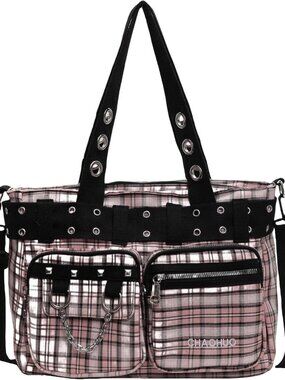 Goth Punk Messenger Bag, Emo Gothic Shoulder Bag